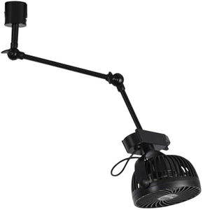 Track Ceiling Fan Easy To Install Adjustable Angle Simple Vintage Design Total Height 23.2" For Home