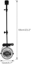Load image into Gallery viewer, Track Ceiling Fan Easy To Install Adjustable Angle Simple Vintage Design Total Height 23.2&quot; For Home