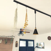 Load image into Gallery viewer, Remote Control RGB LED Black Track Pendant Light Brown Bronze E26 Base Adjusted Fixture Vintage Design