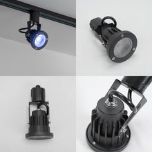 Load image into Gallery viewer, Track Mount RGB Spot Lamp Black Metal Adjusted Angle Remote Track Lighting for Stage Indoors Movie Room