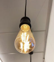 Load image into Gallery viewer, Track Light Fixture Mini E26 Base Black Color Customized Length Hanging Lamp