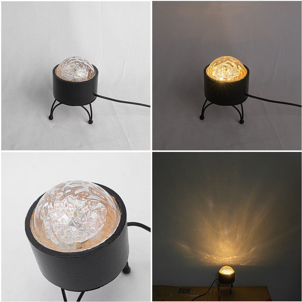 USB Cable Table Lamp Dynamic Water Ripple Decorative Light Modern Desi ...