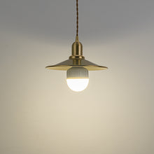 Load image into Gallery viewer, Brass Wireless Smart RGB LED Bulbs Rechargeable Battery Remote Adjusted Cord Pendant Light