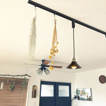 Load image into Gallery viewer, Remote Control RGB LED Black Track Pendant Light Adjustable Fixture Vintage Style