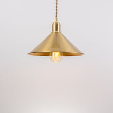 Load image into Gallery viewer, Hanging Light Plug In Dimmable Corded Copper Cone Shade Kitchen Lamp Modern Design