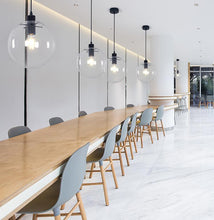 Load image into Gallery viewer, Track Mount Lighting Glass Globe Diameter 11.81inches Pendant Kitchen Island Light