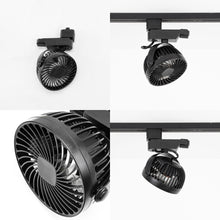 Load image into Gallery viewer, Track Ceiling Mini Fan Easy To Install Adjustable Angle Simple Design For Air Circulation