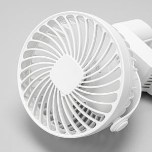 Track Ceiling White Mini Fan Easy To Install Adjustable Angle Simple Design For Air Circulation