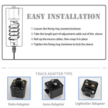 Load image into Gallery viewer, E26 Wood Base Black Metal Lampshade Retro Track Light 3.2 Ft Adjusted Height Freely