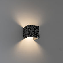 Load image into Gallery viewer, Black &amp; Silver Glass Diamond Square Remote Control Battery Lamp No Wire Required