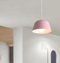 Load image into Gallery viewer, Track Pendant Light Macaron Pink Metal Shade Loft Style For Kitchen Home Bar