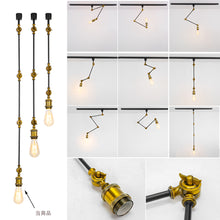 Load image into Gallery viewer, Adjustable Angle Direction Track Lamp E26 Gold Bronze Mini Base Vintage Design Lighting