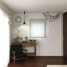 Load image into Gallery viewer, Rechargeable Battery Remote Brightness Adjusted LED Retro Pendant Light Walnut Base Black/White Shade