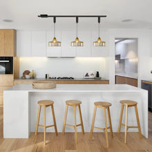 Load image into Gallery viewer, Wired Track Pendant Lights Freely Adjusted Length Crystal Shade Loft Kitchen Sink Lamp Modern Design Dia 25cm