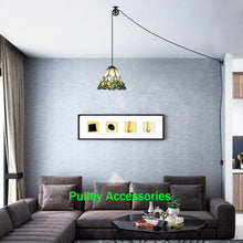 Load image into Gallery viewer, Plug in Pendant Light with Pulley Accessories and Ceiling Mount-Bracket for Bedroom Hallway Kitchen