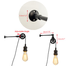 Load image into Gallery viewer, 9.8Ft Corded Adjusted Freely Dimmable Wall Sconce Retro Design For Narrow Wood Kitchen Stairs