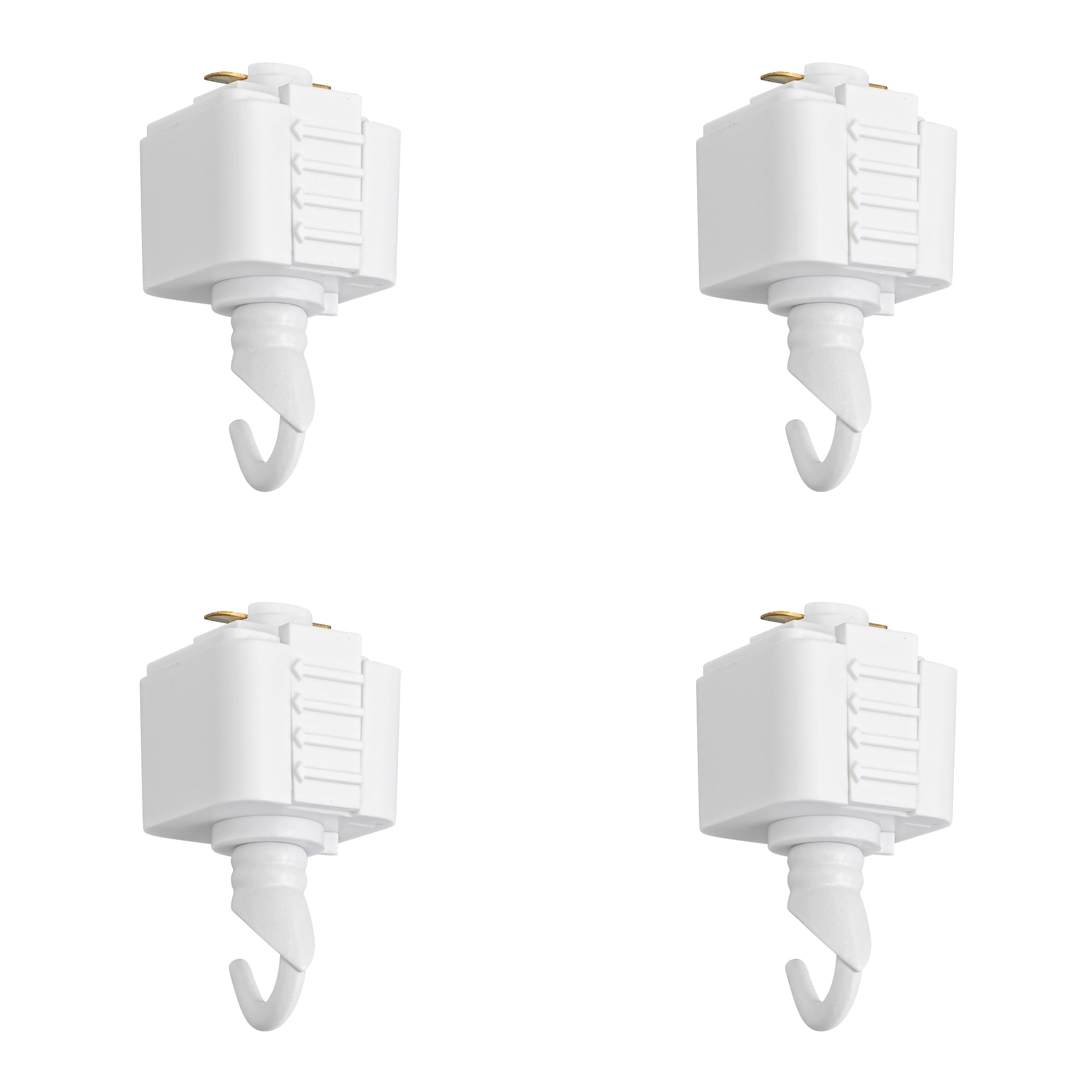 4-Pack Track Adapter with Hook Light Fitting Track Accessories For DIY ...