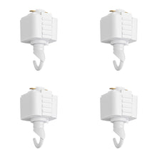Load image into Gallery viewer, 4-Pack Track Adapter with Hook Light Fitting Track Accessories For DIY Track Rail Components Parts