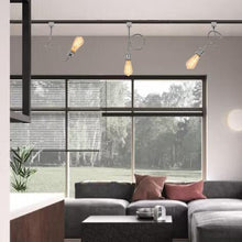 Load image into Gallery viewer, Track Light Mini E26 Base Flexibly Rotatable Light Goose Neck Silver Lamp
