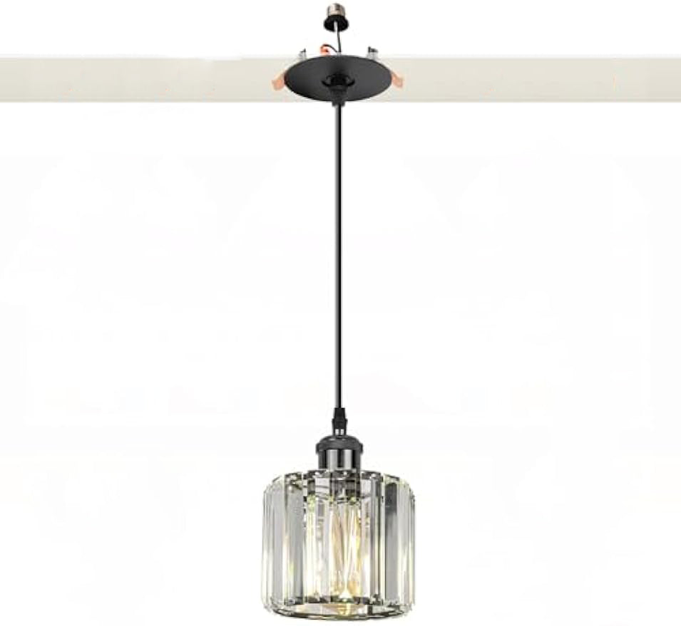 Can Lights Retrofit Recessed Lighting with Outlet Adapter Crystal Pendant Lighting for Kitchen