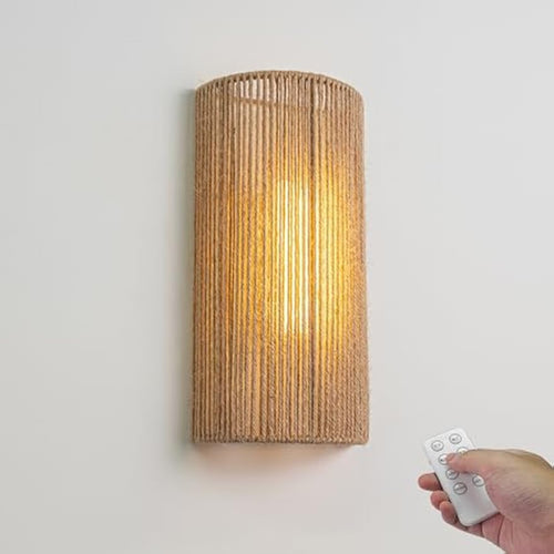 Battery Operated Wall Sconces with Remote Control 1-Light Dimmable Wall Lighting for Living Room