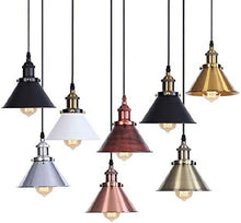 Load image into Gallery viewer, Recessed Mounted Pendant Light Industrial Style Adjustable Height Remote Control for Dining Room
