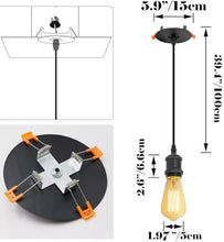 Load image into Gallery viewer, E26 Power Outlet Adapter Pendant light, 4/5 Inch Replacement Conversion Kit,  suit for indoor places