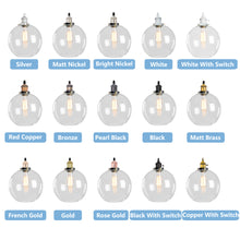 Load image into Gallery viewer, Track Pendant Light Crystal Glass Globe Lampshade 1pcs Customizable Lamp