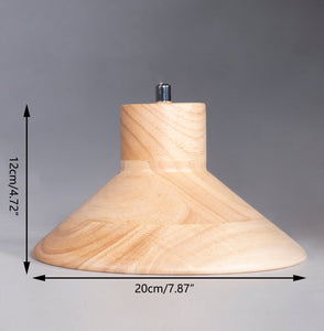 Plug In Outlet Corded Wooden Hanging Light Retro Pendant Lamp