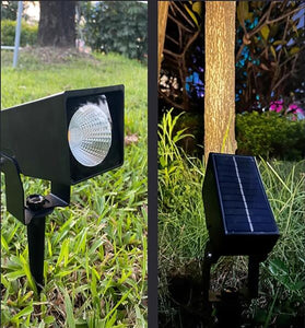 Three Ways Use Clip Floor Landscape Spot Lamp Waterproof Solar Lamp Remote Dimming Timing