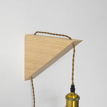 Load image into Gallery viewer, Customized Handmade Wooden Minimalistic Home Decor Convenient Hook 15Feet Plug in Dimmable Cord Wall Sconce