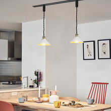 Load image into Gallery viewer, Remote Control RGB LED White Track Pendant Light Adjustable Fixture Vintage Style