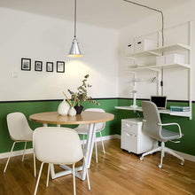 Load image into Gallery viewer, Plug in Hanging Light 7.4 Inch Retro Color Cone Lampshade E26 Base Vintage Pendant Light