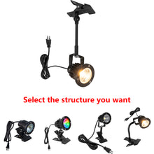 Load image into Gallery viewer, IP65 Waterproof Outdoor Clip-on Spotlights Multiple Functions Options Focus Lighting
