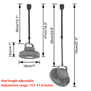 Track Ceiling Fan With Light Rechargeable Battery Easy To Install Simple Design For Air Circulation