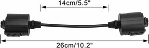 5.9 Inches Length Track Extension Cord Easy to Use No Wiring Required Customized Wire Length