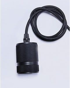 3-Lights Lift Track Lighting Pendants with Industrial Aluminum Socket for Kitchen Dinning Table