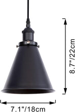 Load image into Gallery viewer, 1-Light Pulley Pendant Light Hanging Light Remote Control&amp; Dimming Ceiling Light for Bedroom Hallway