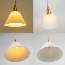 Load image into Gallery viewer, Ceiling Pendant Light Custom Wire Length Adjusted Cord White Modern Design Pendant Socket