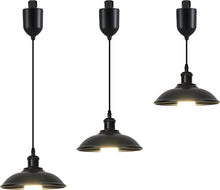 Load image into Gallery viewer, 3-Light Track Lighting Pendants Adjustable Height Vintage Decorative Fixture for Kitchen Restaurant