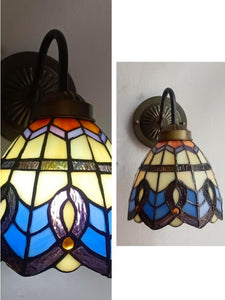 Battery Operated Wall Lights with Glass shade Set of 2 Wall Lighting Fixture for Vanity Desk Bedside