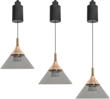 Load image into Gallery viewer, 3-Colors Pendant Light with Adjustable Height Fixture Modern Shape for Kitchen Sloped Ceiling