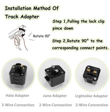 Load image into Gallery viewer, Adjust Light Angle Black/White Mini Track Mount 7W LED Spotlight Stepless Dimming Remote Control