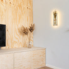 Load image into Gallery viewer, Dried Flowers Handmade Cotton Rope Woven Battery Dimming Wall Lamp Warm Atmosphere For Bedsides Store Entrance Home