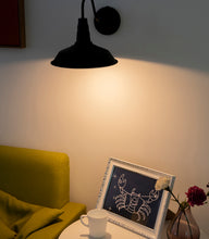 Load image into Gallery viewer, Motion Sensor Battery Wireless Gooseneck Stem Wall Sconce LED 10&quot; Shade
