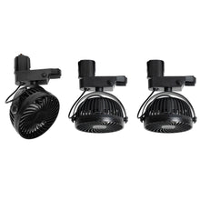 Load image into Gallery viewer, Track Mounted Black Ceiling Mini Fan With Button Switch Adjustable Angle For Home Kitchen Counter