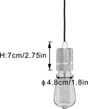 Load image into Gallery viewer, 3-Lights Lift Track Lighting Pendants with Industrial Aluminum Socket for Kitchen Dinning Table