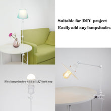 Load image into Gallery viewer, Multi-Colors Industrial Clip-on Desk Lamp Iron Nightstand Lamp with Flexible Arm 8.2Ft Plug In Cord