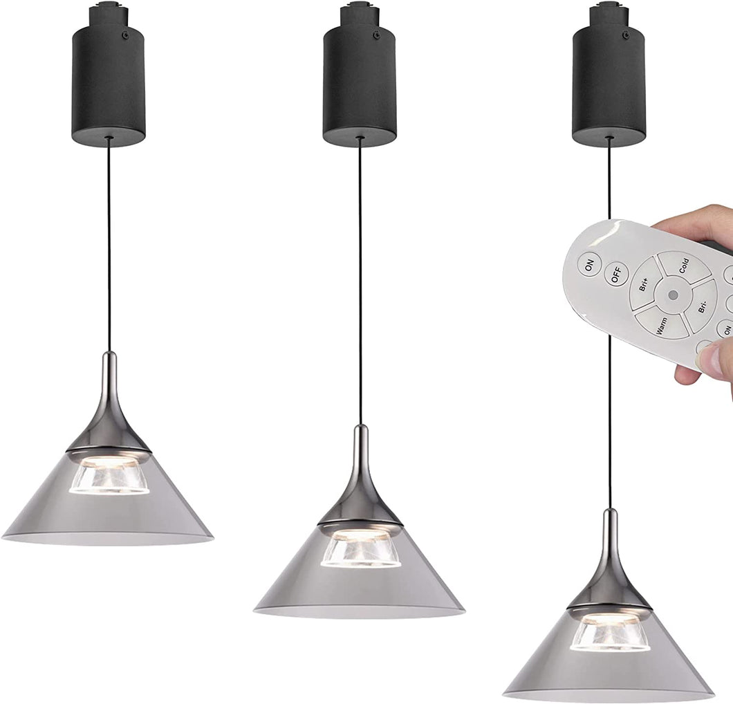 Adjusted Levitate Track Light Retractable Lift Dimmable Remote Control Smart Light 3pcs