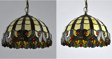 Load image into Gallery viewer, Hanging Pendant Light no Wiring Needed Butterfly Shape Baroque Style Colorful Chandelier Iron Cord